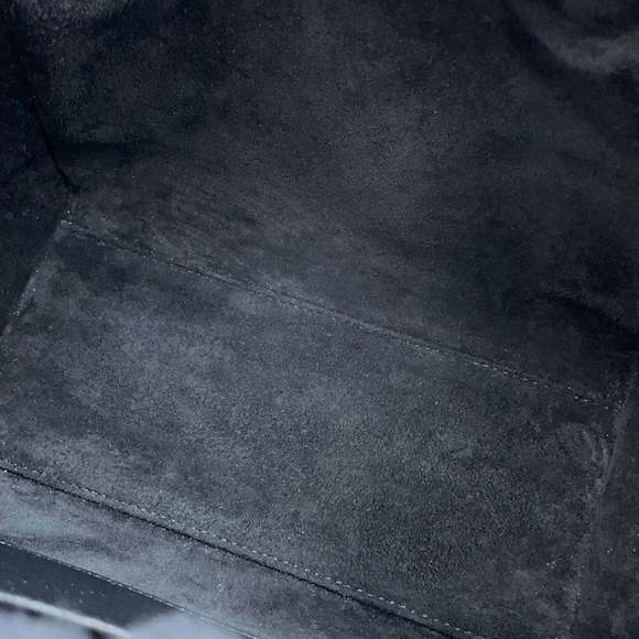 Celine Handbag Small Hippo Drawstring Cuir Triomphe 2way Shoulder Black - Picture 7 of 13